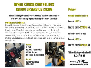 Elektronisk Cruise Control