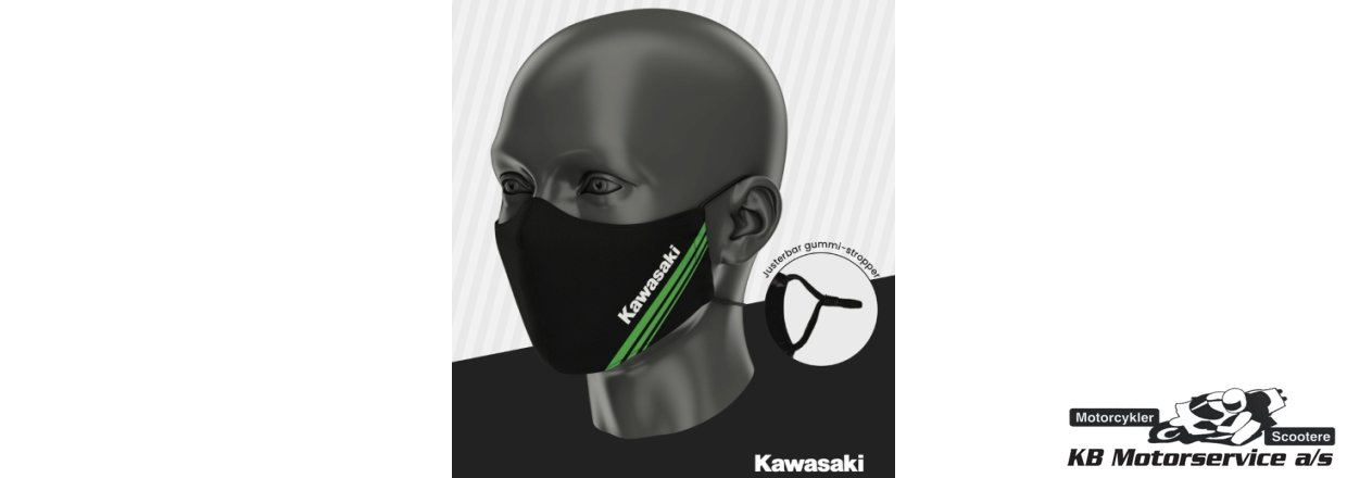 Kawasaki 3-lags stof mundbind