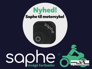 Saphe MC - f advarsler om fartkontrol og ulykker direkte i din hjelm