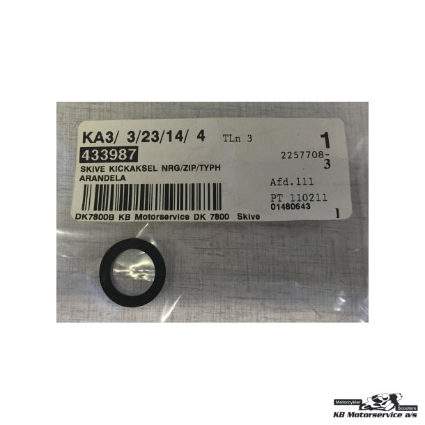 Washer for kickstart lever. 16,3x23,8x0,6	Aprilia Scarabeo 50 2T, SR 50 H2O (IE+Carb.) 04-09