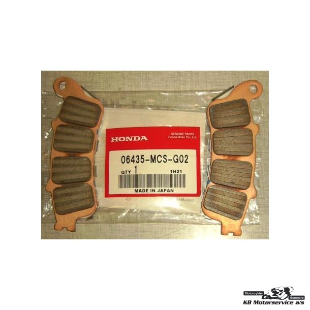 Bremseklodser Honda ST1300 Bag