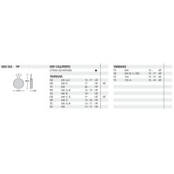 SBS 504HF Bremseklodser