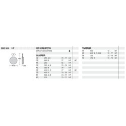 SBS 504LF Bremseklodser