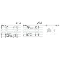 SBS 547HF Bremseklodser