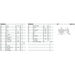SBS 550HF Bremseklodser