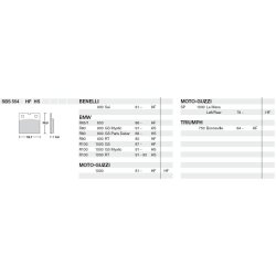 SBS 554HF Bremseklodser