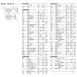 SBS 557HF Bremseklodser