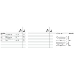 SBS 623LF Bremseklodser