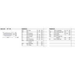 SBS 663HS Bremseklodser