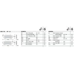 SBS 736LS Bremseklodser