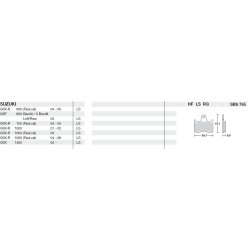 SBS 765LS Bremseklodser