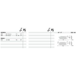 SBS 180HF Bremseklodser