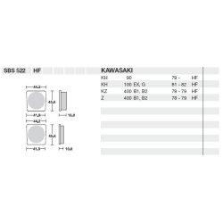 SBS 522HF Bremseklodser
