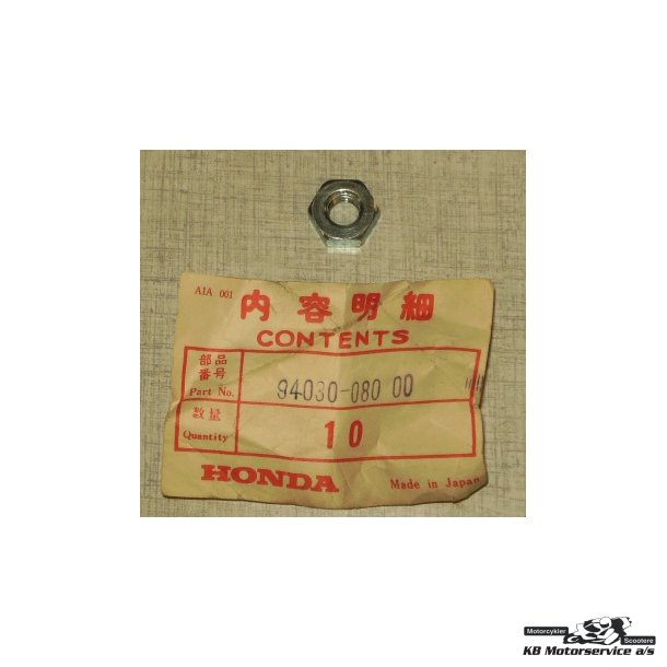 NUT,HEX.,8MM	Honda XL125