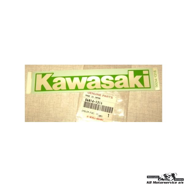Emblem,fuel tank,kawasaki	Model: zx600f
