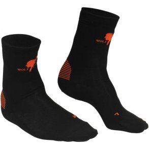 Wolf Camper Liner Sok i sort m. orange