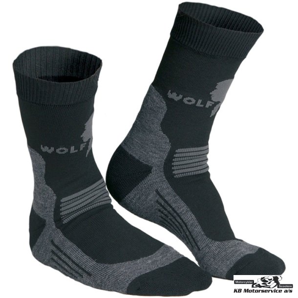 Wolf Camper Technical Sok i sort m. gr