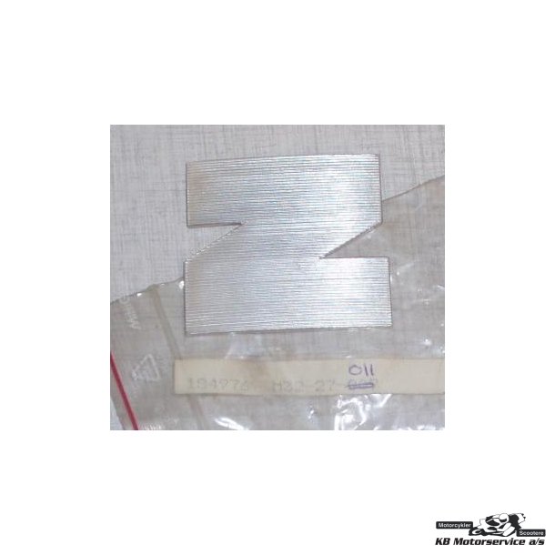 Letter "Z"  Silver MZ ETZ 125, 150, 251, 301