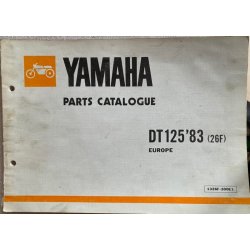  Yamaha DT125, 1983 (26F),  Reservedelsbog