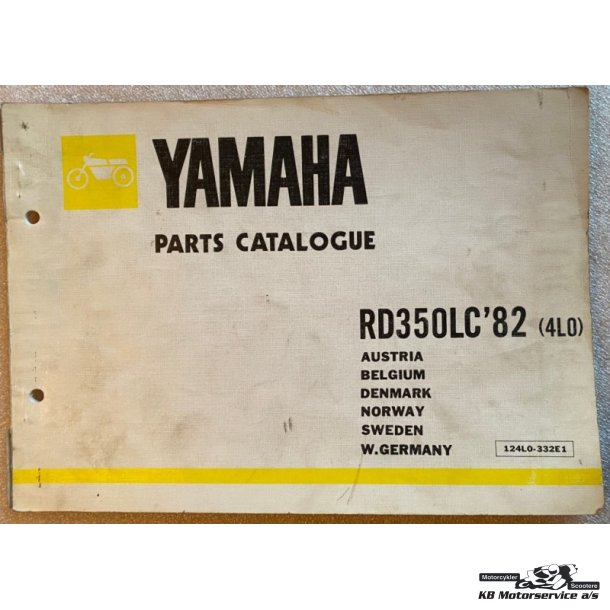 Yamaha RD350LC 1982 (4L0) Reservedelsbog