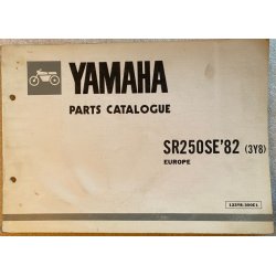 Yamaha SR250SE 1982 (3Y8) Reservedelsbog