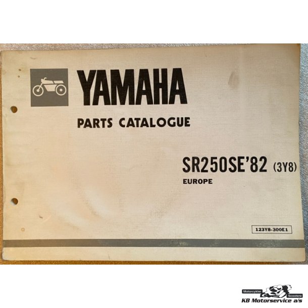 Yamaha SR250SE 1982 (3Y8) Reservedelsbog
