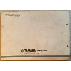 Yamaha SR250SE 1982 (3Y8) Reservedelsbog