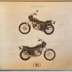 Yamaha SR250SE 1982 (3Y8) Reservedelsbog