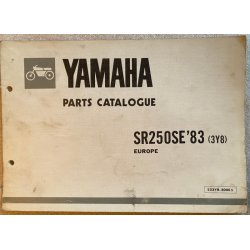Yamaha SR250SE 1983 (3Y8) Reservedelsbog