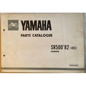 Yamaha SR500 1982 (4E6) Reservedelsbog