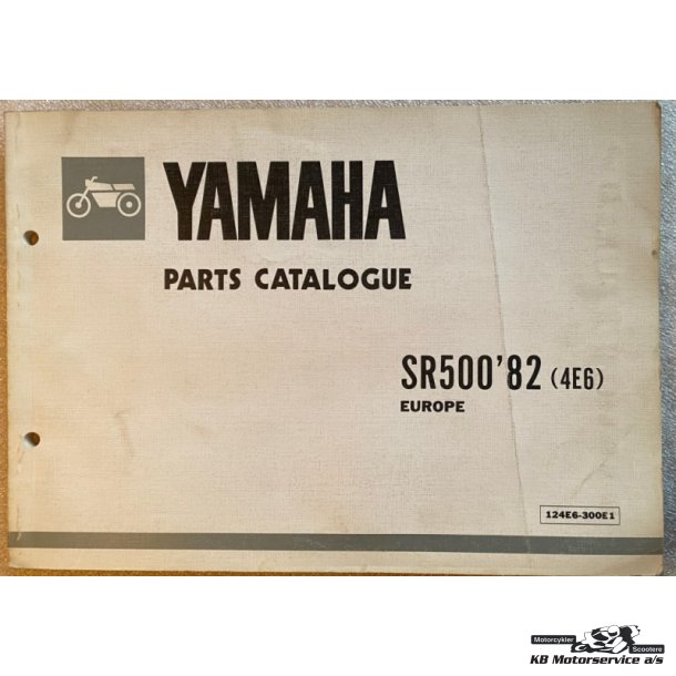 Yamaha SR500 1982 (4E6) Reservedelsbog