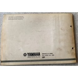 Yamaha XJ550 1981/1982 (4V8) Reservedelsbog