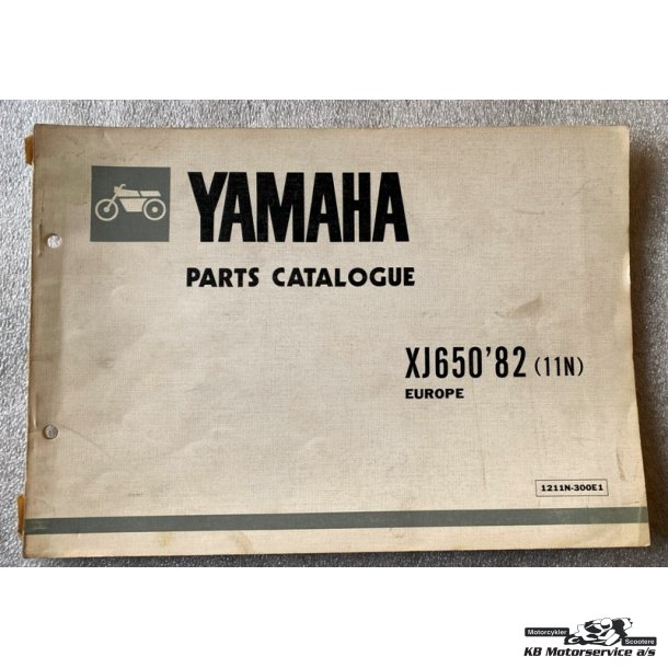 Yamaha XJ650 1982 (11N) Reservedelsbog