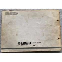  Yamaha XS400SE (4G5) 1982 Reservedelsbog