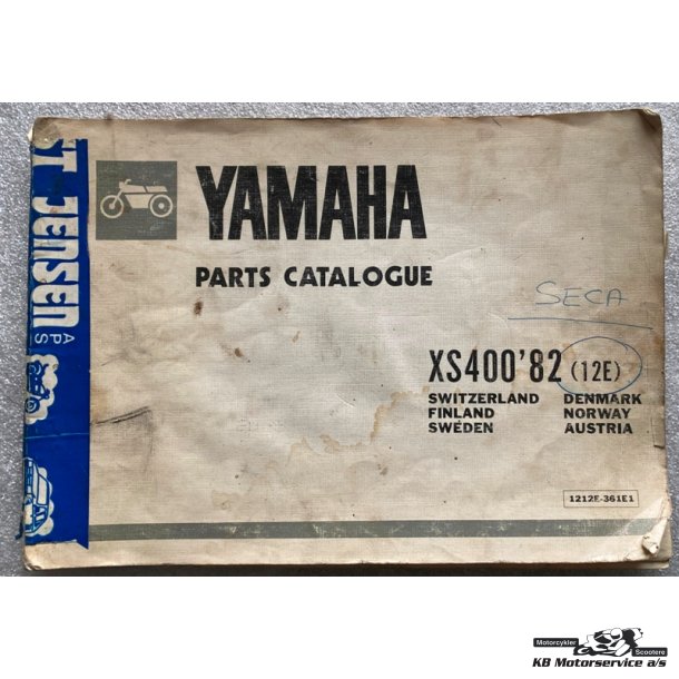 Yamaha XS400 (12E) 1982 Reservedelsbog