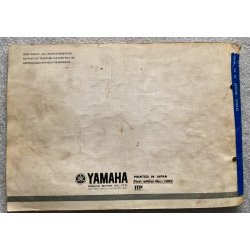 Yamaha XS400 (12E) 1982 Reservedelsbog