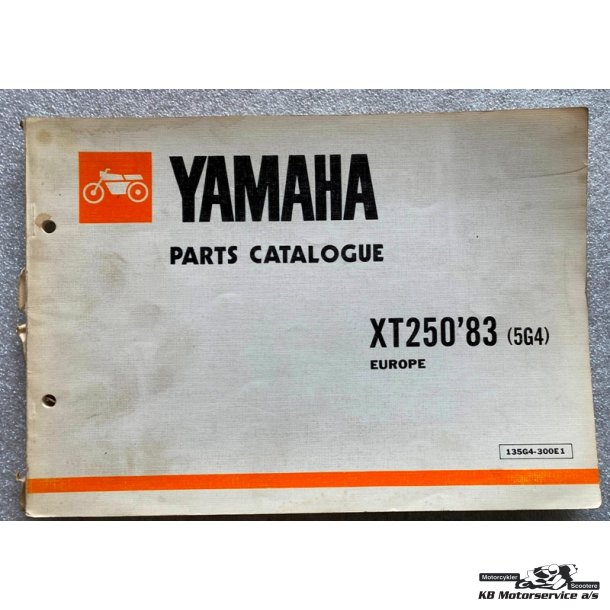 Yamaha XT250 (5G4) 1983 Reservedelsbog