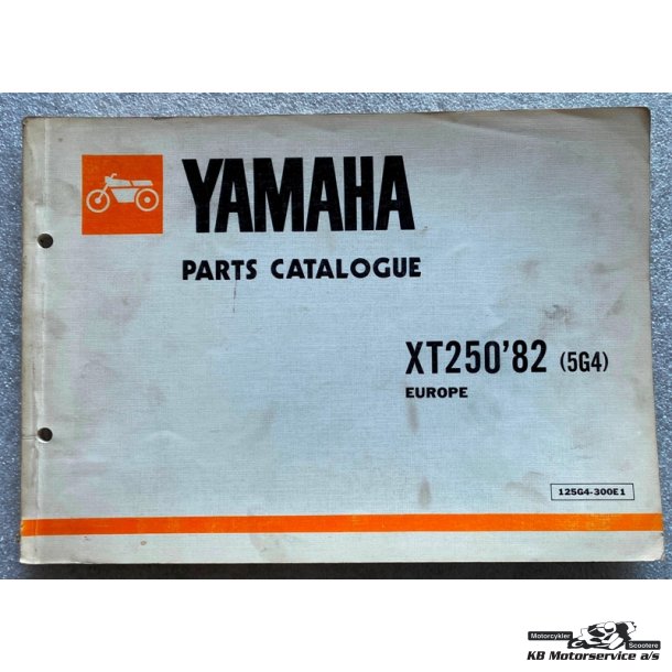 Yamaha XT250 (5G4) 1982 Reservedelsbog