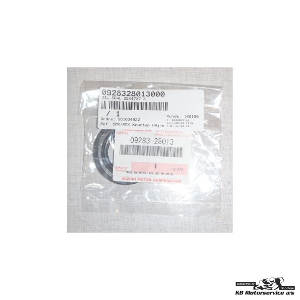 Oil seal 28x47x7.3 Krumtap Hjre	Suzuki RMX/SMX