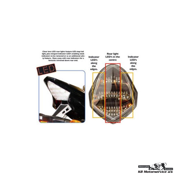 Led rear tail light GSX-R1000 03-04