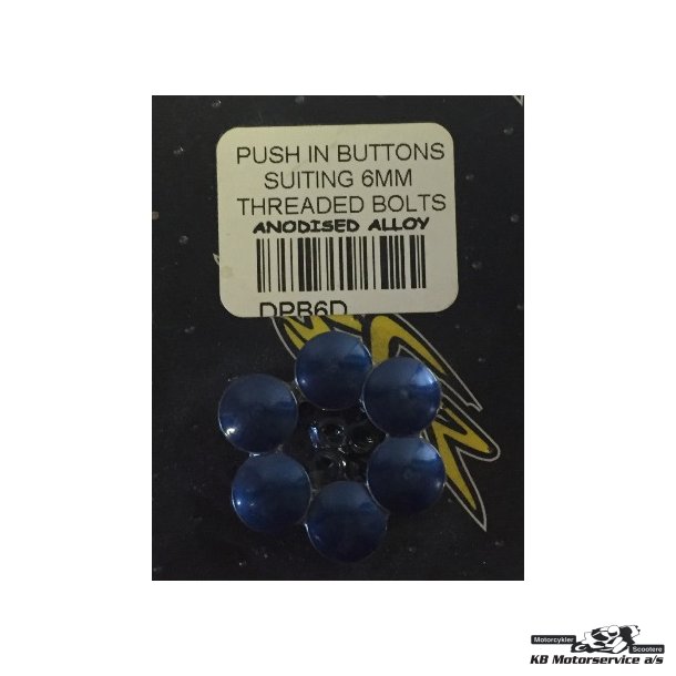 Bl ALU push in button m/oring	Passer M6 bolte