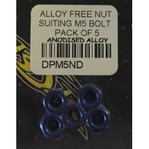 Bl ALU mtrik M5. 5 stk. pakning