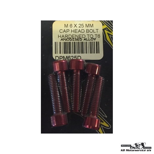 Rd ALU Unbraco Bolt.	6x25mm
