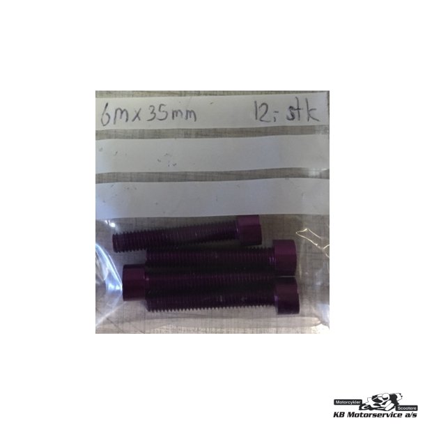 Lilla ALU Unbraco Bolt.	6x35mm. Pris pr. stk