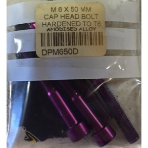 Lilla ALU Unbraco Bolt.	6x50mm. Pris pr. stk