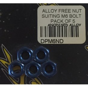 Bl ALU mtrik M6. 5 stk. pakning