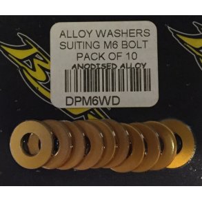 Guld ALU Washer	M6