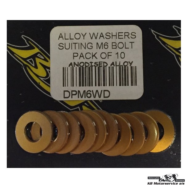 Guld ALU Washer	M6