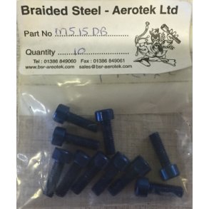 Bl ALU Unbraco Bolt.	5x15mm. Pris pr. stk