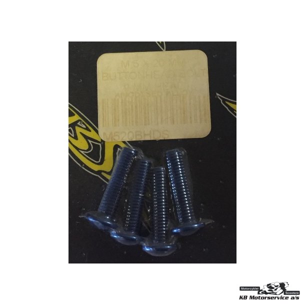Bl ALU Bolt Button Head	5x20mm (9mm hoved)